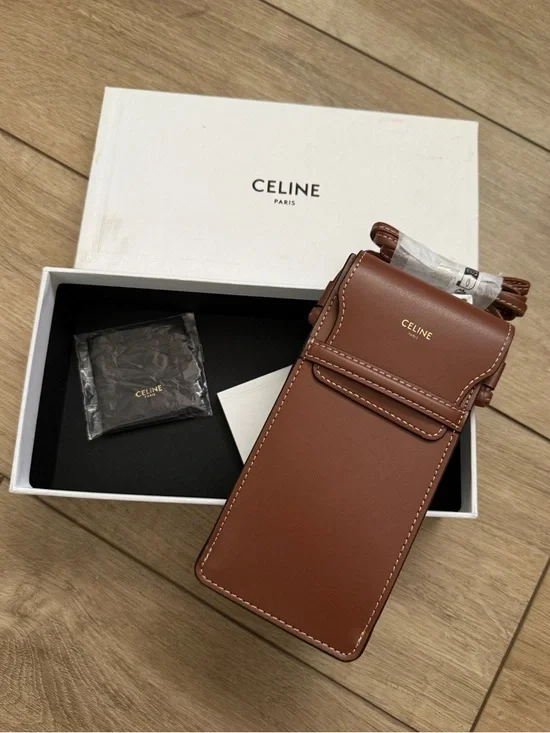 Celine Sunglass Case Brown Leather Box - Picture 8 of 8